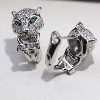 Cartier Panthère Émeraude Majesté Stud Earrings