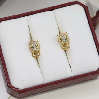 Cartier Panthère Émeraude Majesté Stud Earrings