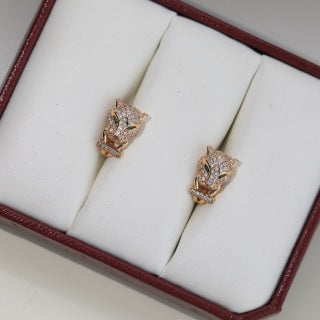 Cartier Panthère Émeraude Majesté Stud Earrings