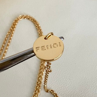 Fendi Elara F Letter Pendant Necklace