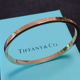 Tiffany & Co. Engraved Letter Narrow Bangle