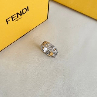Fendi Celestia FF Pavé Statement Ring