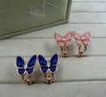 Van Cleef & Arpels Enamel Butterfly Wing Stud Earrings