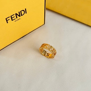 Fendi Celestia FF Pavé Statement Ring