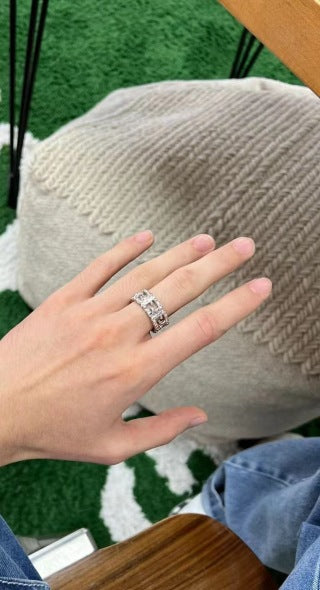 Fendi Celestia FF Pavé Statement Ring
