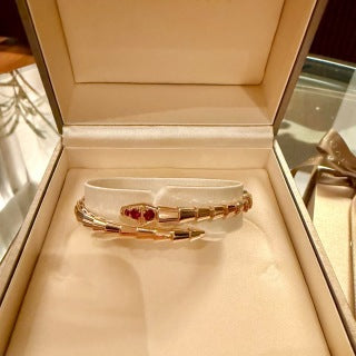 Bvlgari Rose Gold Serpent Statement Bracelet – Elegant Luxury Jewelry