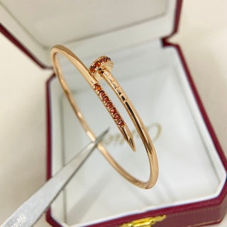 Cartier Clou Rouge Accent Open Bracelet