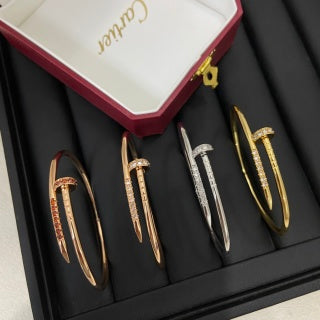 Cartier Clou Rouge Accent Open Bracelet