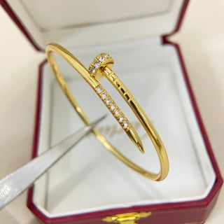 Cartier Clou Rouge Accent Open Bracelet