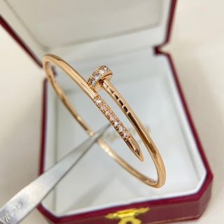 Cartier Clou Rouge Accent Open Bracelet