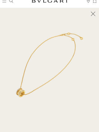 Bvlgari Gold Double Circle Pendant Necklace – Elegant Luxury Jewelry