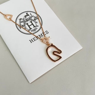 Hermès Mini Pop H Enamel Pendant Necklace