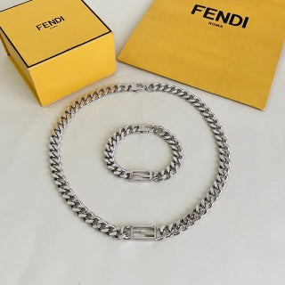 Fendi Varello FF Link Chain Bracelet