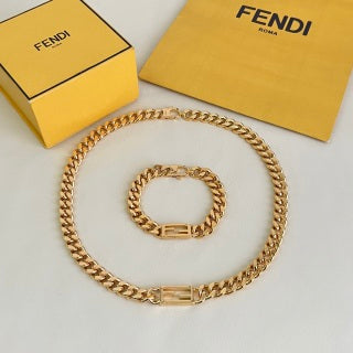 Fendi Varello FF Link Chain Bracelet