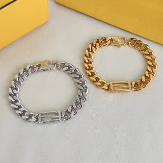 Fendi Varello FF Link Chain Bracelet
