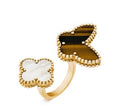 Van Cleef & Arpels Mother of Pearl Twin Clover Open Ring