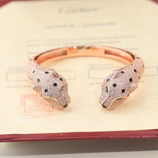 Cartier Panthère Majestique Pavé Open Bracelet
