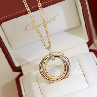 Cartier Cercle Harmonie Interlocking Pendant Necklace