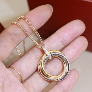 Cartier Cercle Harmonie Interlocking Pendant Necklace