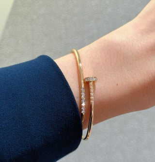 Cartier Clou Lumière Pavé Open Bangle