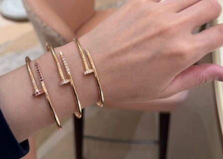 Cartier Clou Lumière Pavé Open Bangle