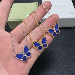 Van Cleef & Arpels Sapphire Butterfly Trio Necklace