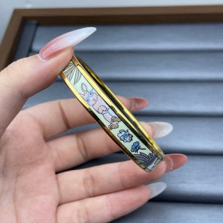 Hermès Enamel Chaine d’Ancre Wide Cuff Bracelet