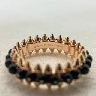 Cartier Love Obsidian Beaded Ring