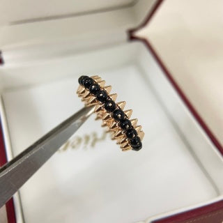 Cartier Love Obsidian Beaded Ring