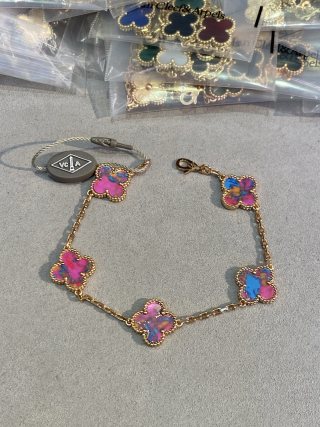 Van Cleef & Arpels Rainbow Clover Garden Bracelet