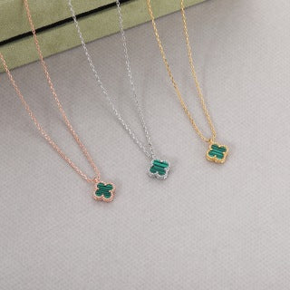 Van Cleef & Arpels Emerald Clover Pendant Necklace