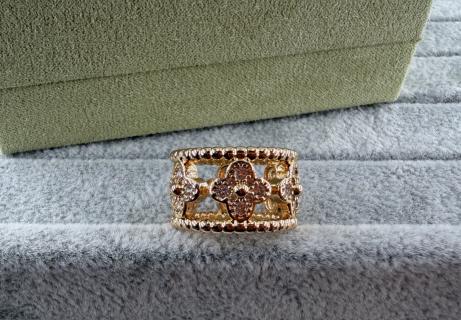 Van Cleef & Arpels Floral Mosaic Statement Ring
