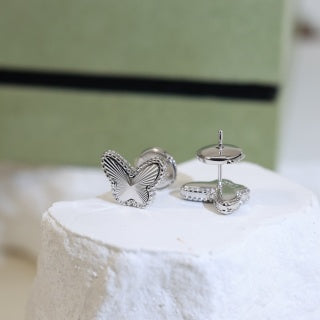 Van Cleef & Arpels Butterfly Whisper Stud Earrings