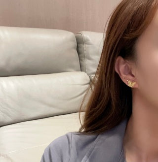 Van Cleef & Arpels Butterfly Whisper Stud Earrings