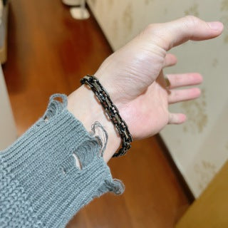Bvlgari Black Chain Link Bracelet – Elegant Luxury Jewelry