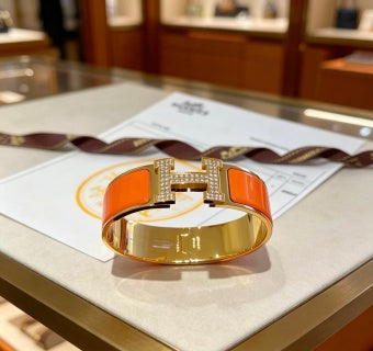 Hermès H Perforé Wide Cuff Bracelet 20mm