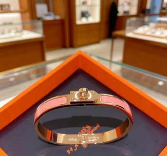 Hermès Kelly Mini Lock Leather Bracelet