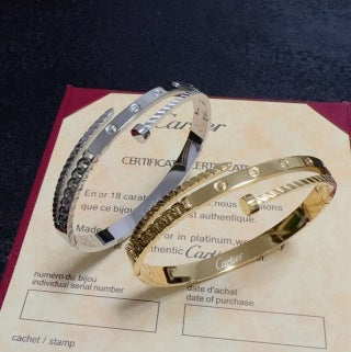Cartier Love Astral Pavé Wide Bangle