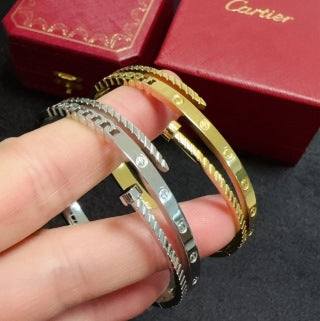 Cartier Love Astral Pavé Wide Bangle
