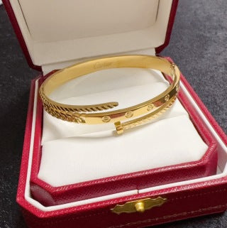 Cartier Love Astral Pavé Wide Bangle