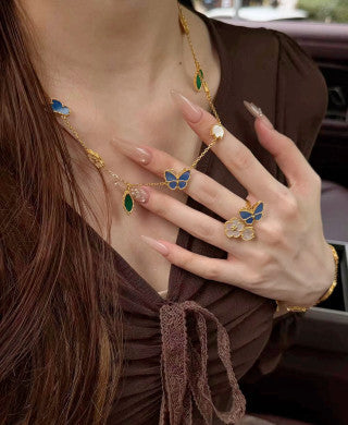 Van Cleef & Arpels Enchanted Garden Layered Necklace