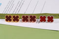 Van Cleef & Arpels Crimson Clover Stud Earrings