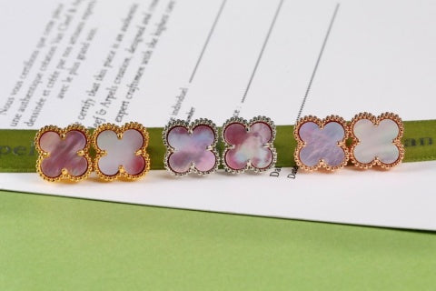 Van Cleef & Arpels Aurora Prism Clover Stud Earrings