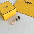 Fendi Mini F Emblem Bar Stud Earrings