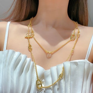 Hermès Long Chaine d’Ancre Lariat Necklace