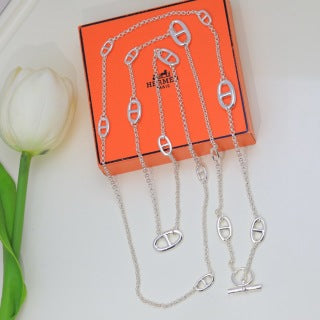 Hermès Long Chaine d’Ancre Lariat Necklace