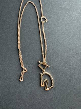 Hermès Horse Crest Double Layer Necklace