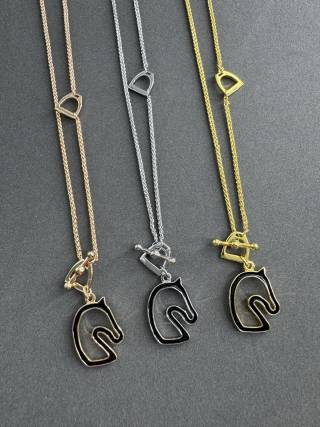 Hermès Horse Crest Double Layer Necklace