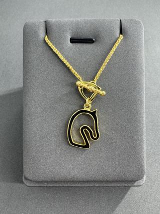 Hermès Horse Crest Double Layer Necklace