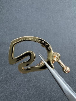 Hermès Equine Silhouette Charm Stud Earrings